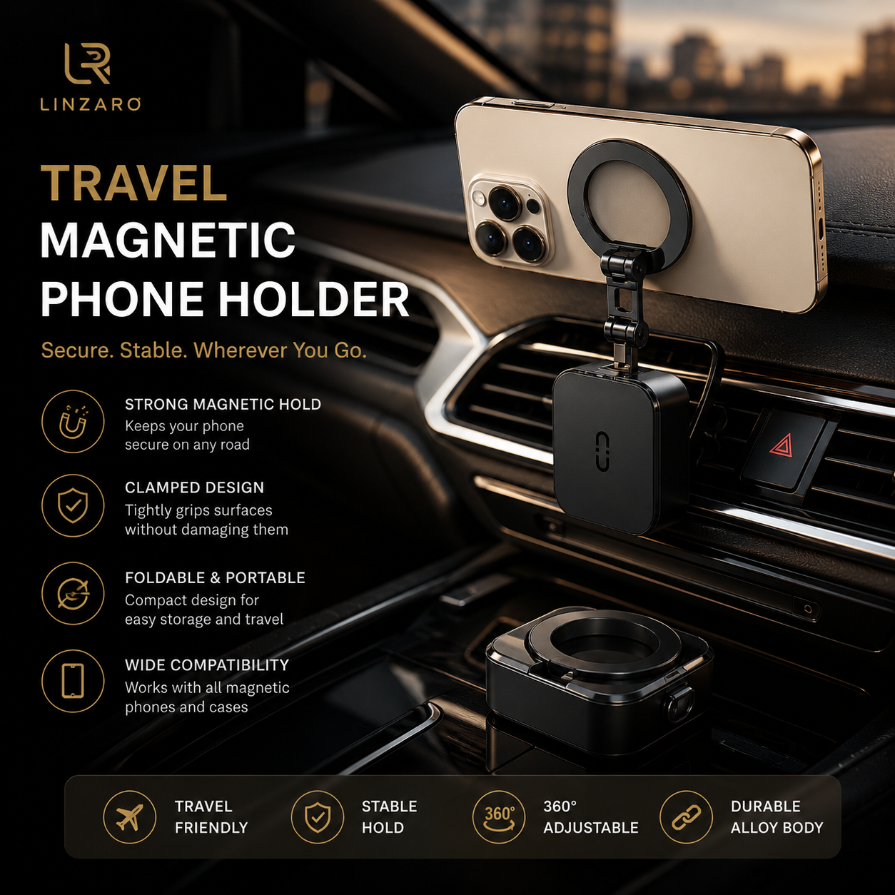 Premium Foldable Magnetic Phone Holder